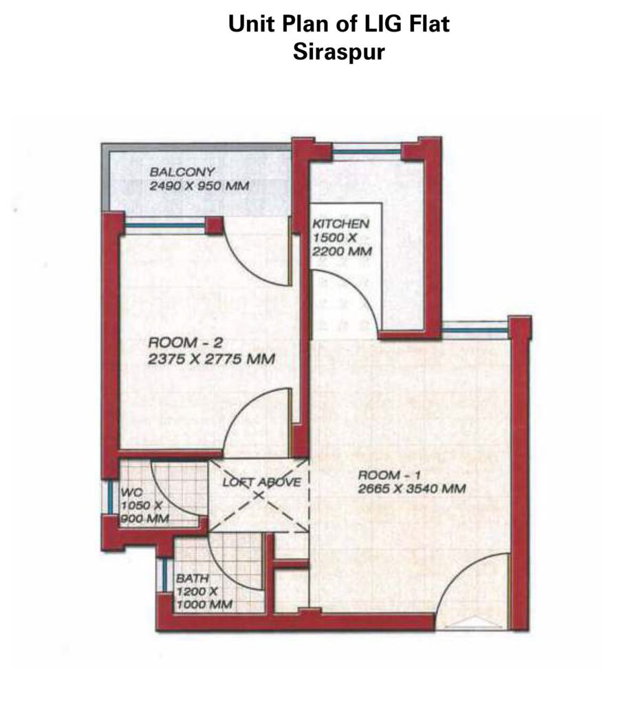 DDA LIG FLATS SIRASPUR LAYOUT PLAN