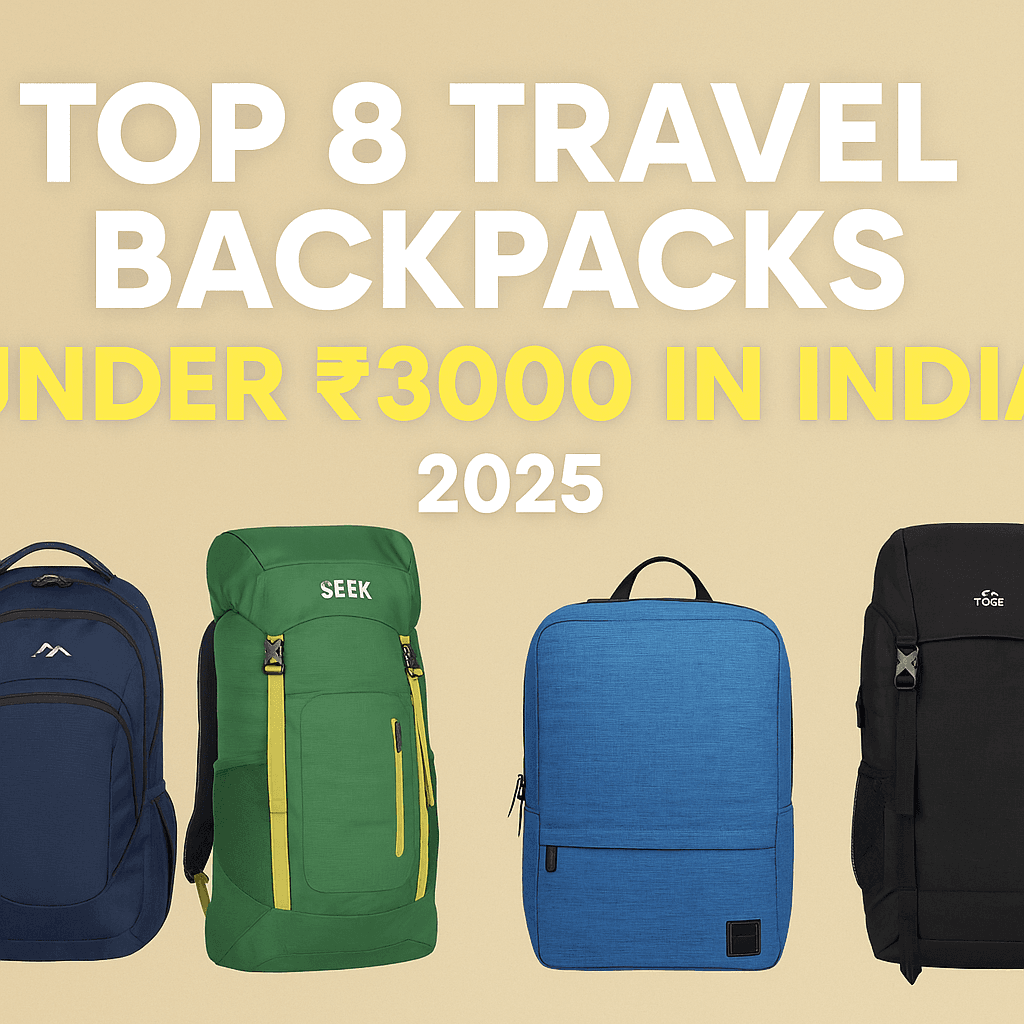 Top 8 Travel Backpacks Under ₹3000 in India